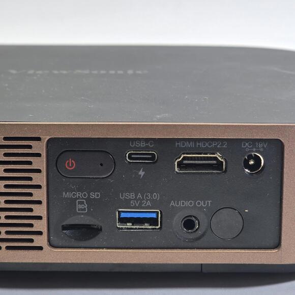 ViewSonic M2 Smart LED Projector 1080p Metallic Bronze Harman Kardon 1200 Lumen - Picture 7 of 10